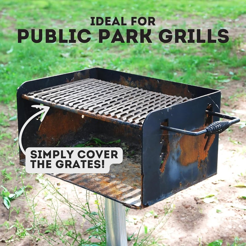 Elegeet Disposable Aluminum Grill Liners & Grill Toppers | Heavy-Duty, Tear & Heat Resistant BBQ Sheets | Perfect for Public Park Grills, Outdoor BBQ, Camping & Tailgating | 12 x 20 Size, 10-Pack - Image 5